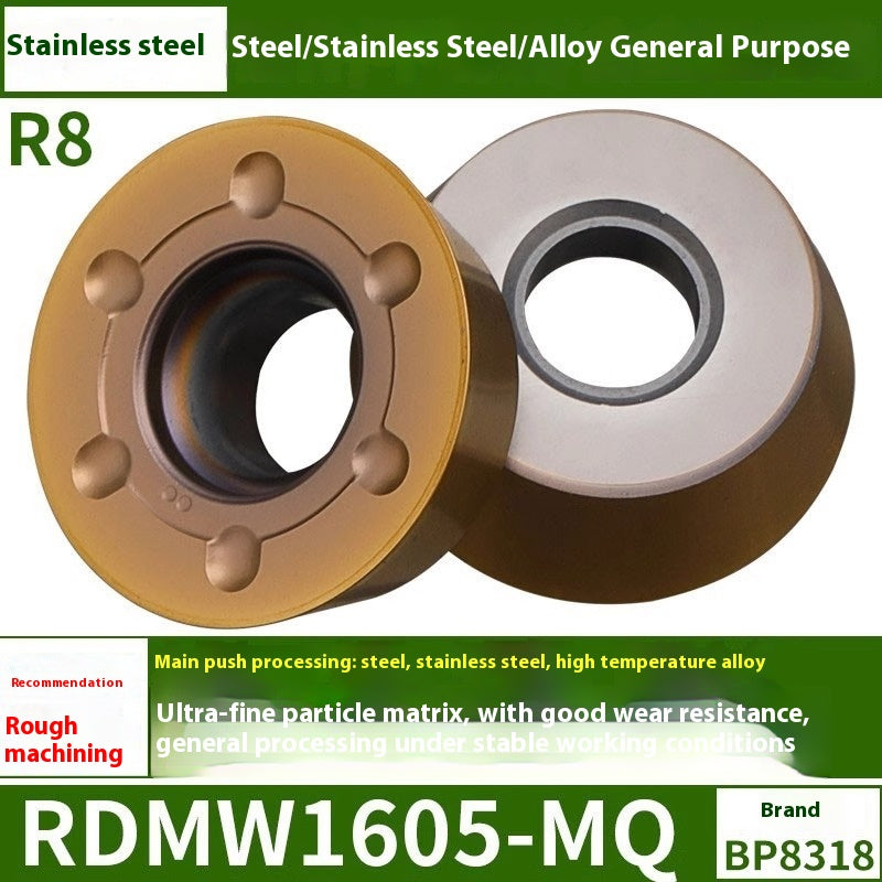 6009 CNC milling inserts RPMW carbide R5 machining center R4 milling machine R6 milling inserts RPMT round cutter grain cutting tools Shandong Denso Pricision Tools Co.,Ltd.